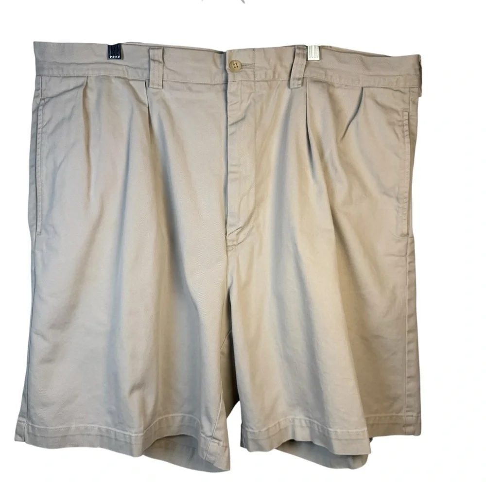 Polo Ralph Lauren Shorts Mens Khaki‎ Pleated Tyler Short  40” waist 8” inseam